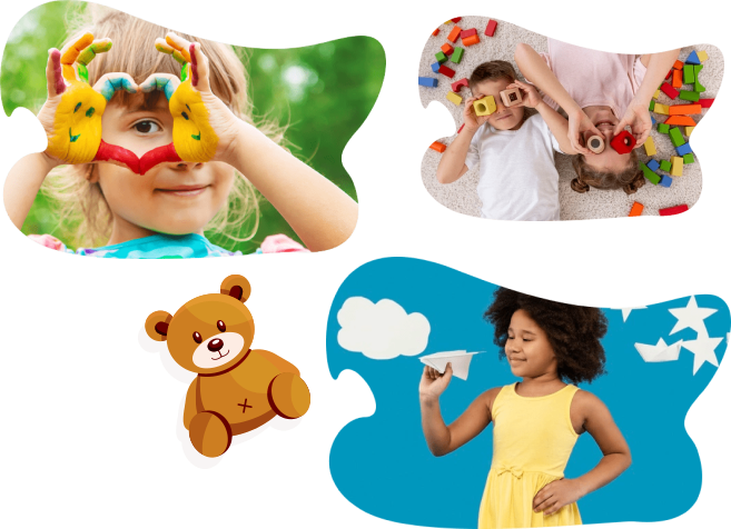 Children enjoying creative play, sensory therapy, and developmental activities at Jaipur Child Development Center
